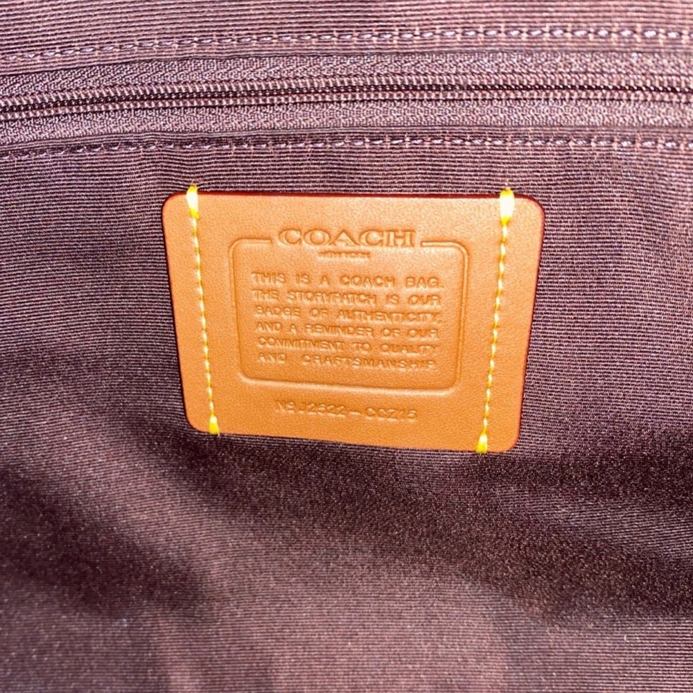 Coach Black Cherry Embroidered Rowan 🍒 - Picture 6 of 6